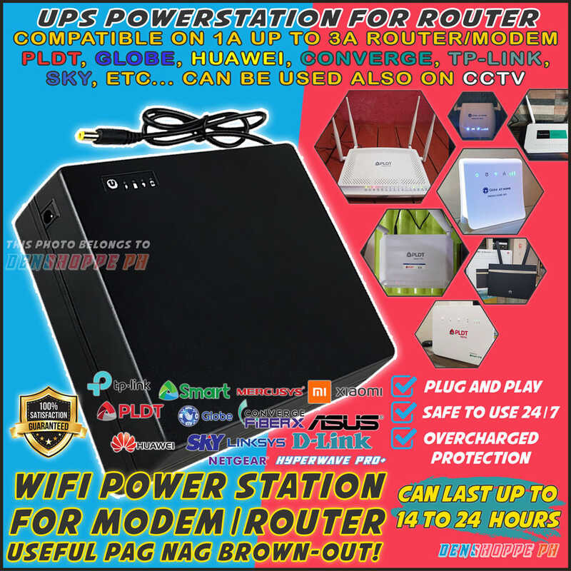 UPS Mini Portable Uninterruptible Power Supply Para Sa Wifi Router Pldt ...