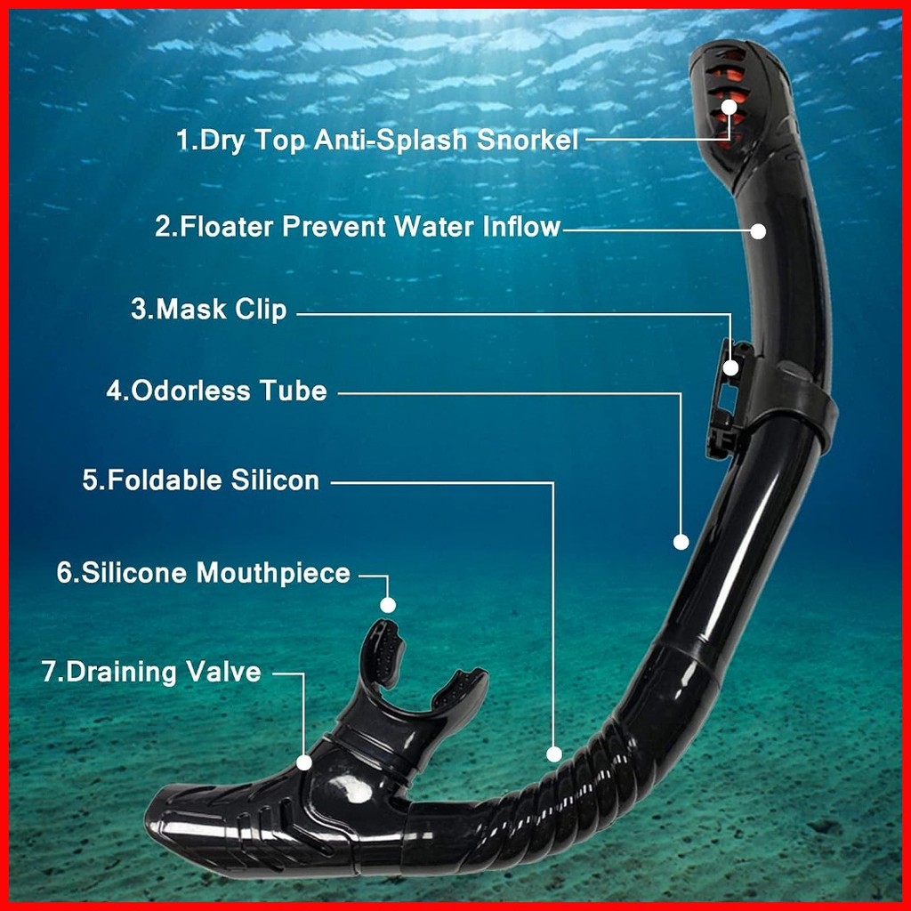 ⭐ OKAY Snorkeling Set for Adult Snorkel Set Diving Mask Anti Fog HD
