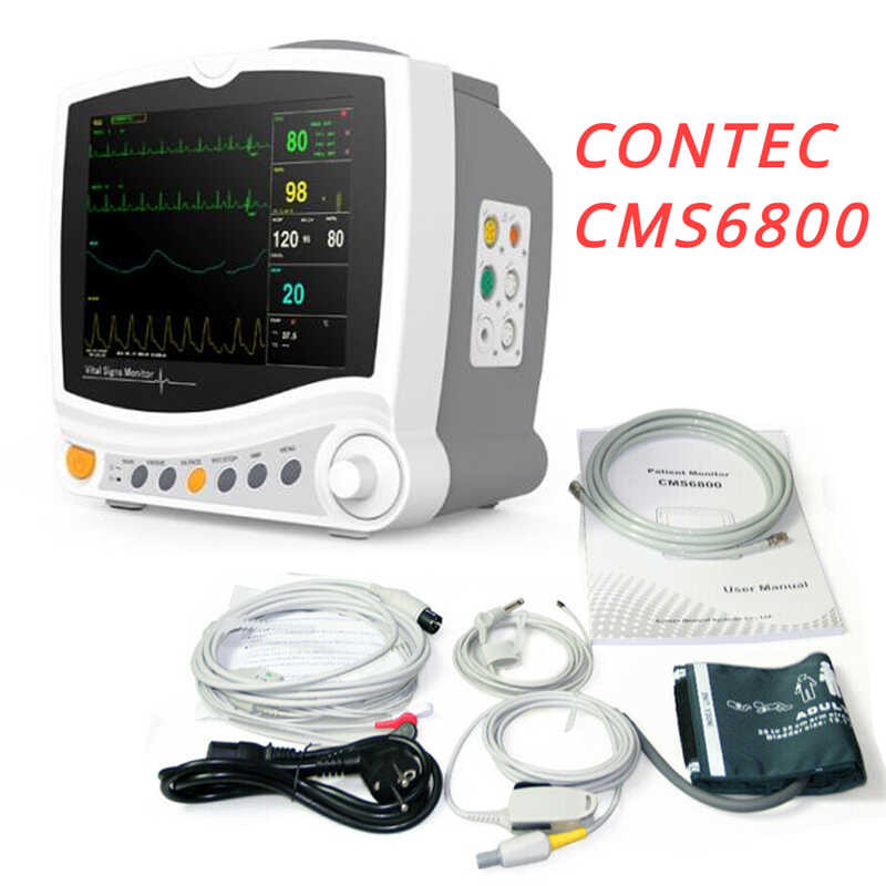 CONTEC Cms6800 ICU Multi-Parameter Patient Monitor Hospital Vital Signs ...