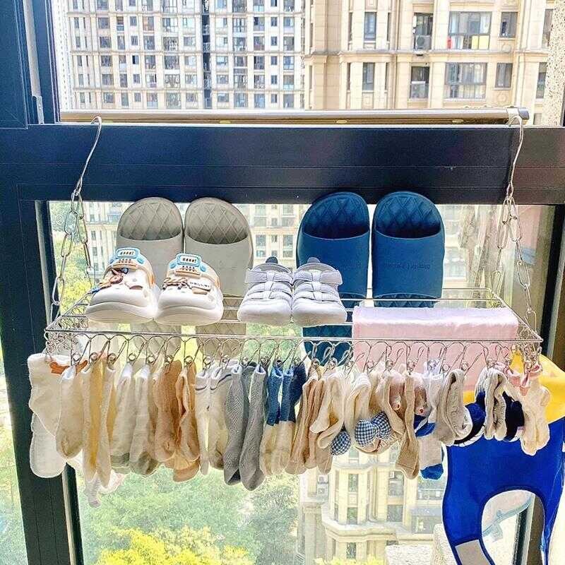 Stainless Steel Window Sill Hook Balcony Railing Drying Rack Fence ...