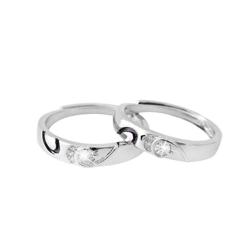 Rings Wedding Wedding Ceremony Exchange Props Adjustable Couple Rings ...