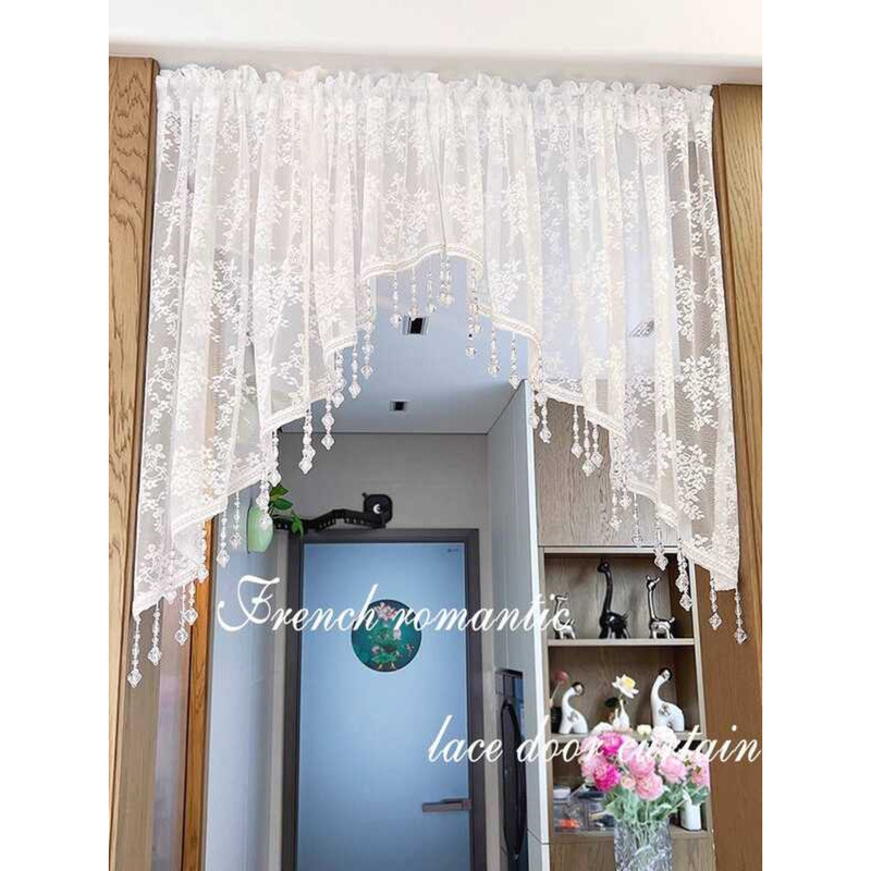 e Half Curtain Lace Curtain Bedroom Partition Curtain Entrance Curtain ...