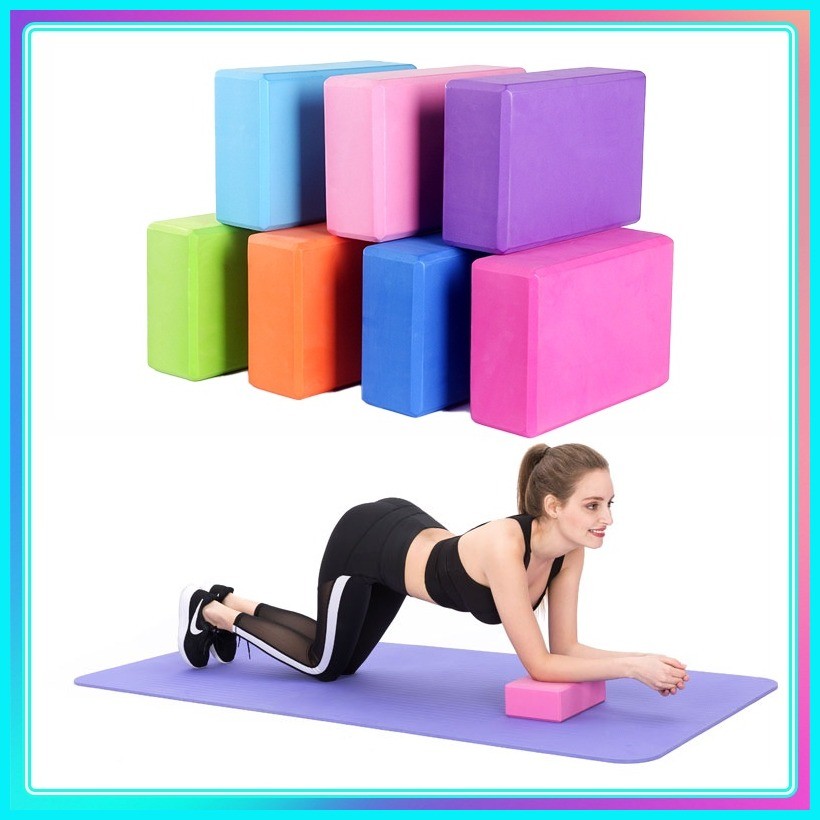 [COD] Yoga Block Brick Sports Exercise Fitness Gym Workout Stretching ...