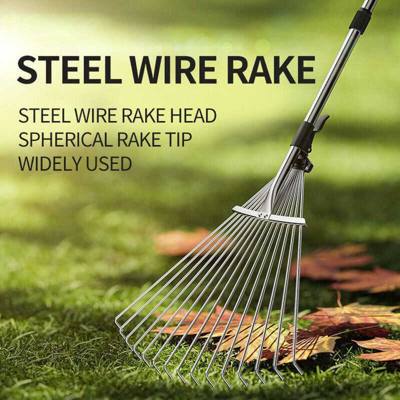 Adjustable 15 Teeth Garden escopic Shrub Retractable Leaf Rake | Shopee ...