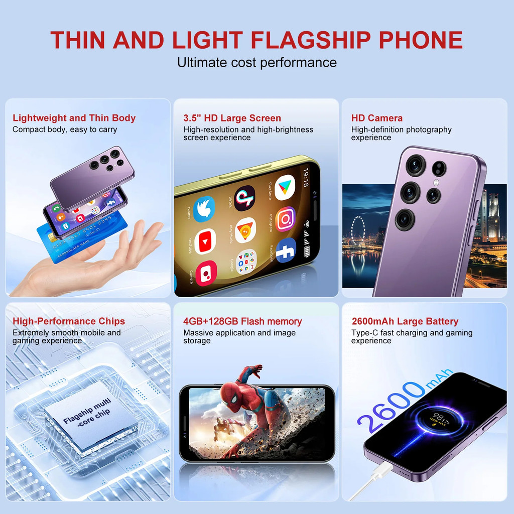 Original S26 Ultra Mini Smartphone 3.5