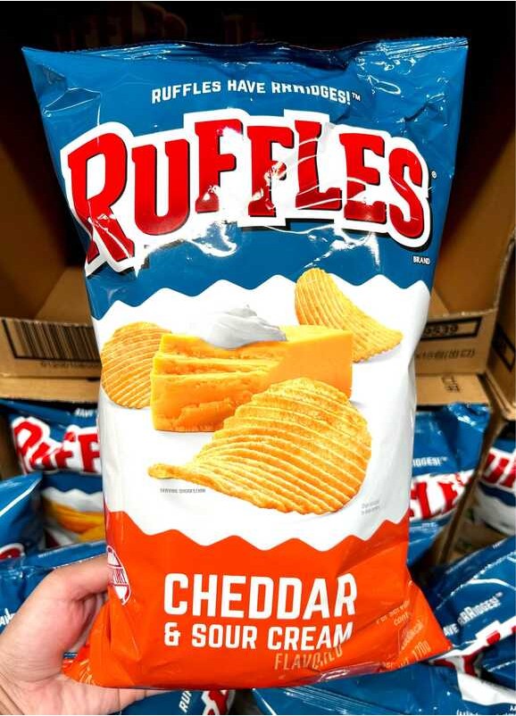 2024In vogue Ruffles Cheddar & Sour Cream Potato C | Shopee Philippines