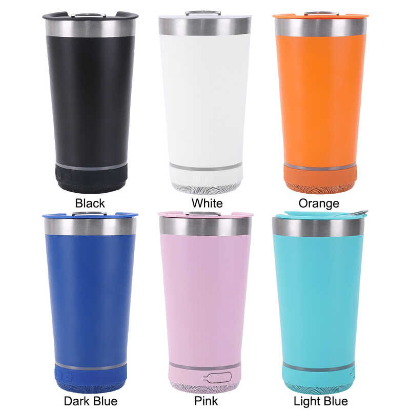 Stainless Steel Music Wireless BT Speaker Iced Coffee Cup Stereo