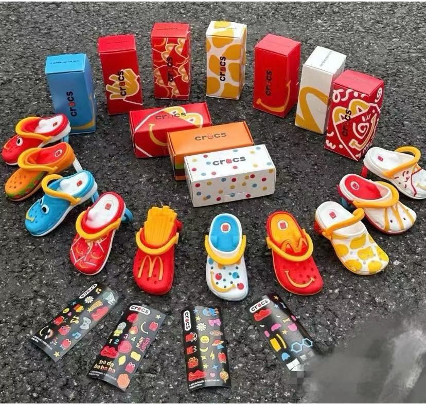 New 2024 McDonalds Crocs Happy Meal Mcdo Crocs Keychain Crocs Toy ...