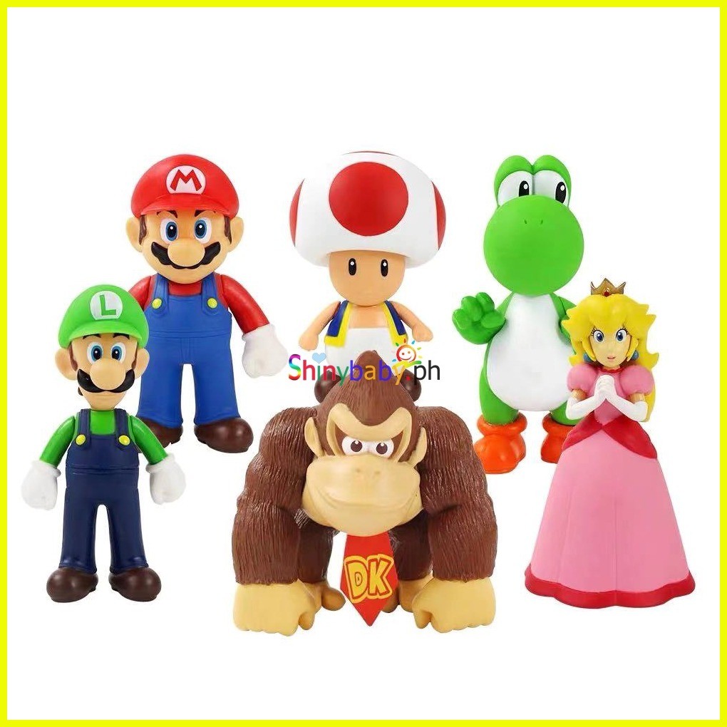 sunny shop Super Mary Mario Action Figure Hand-made Full Set of ...
