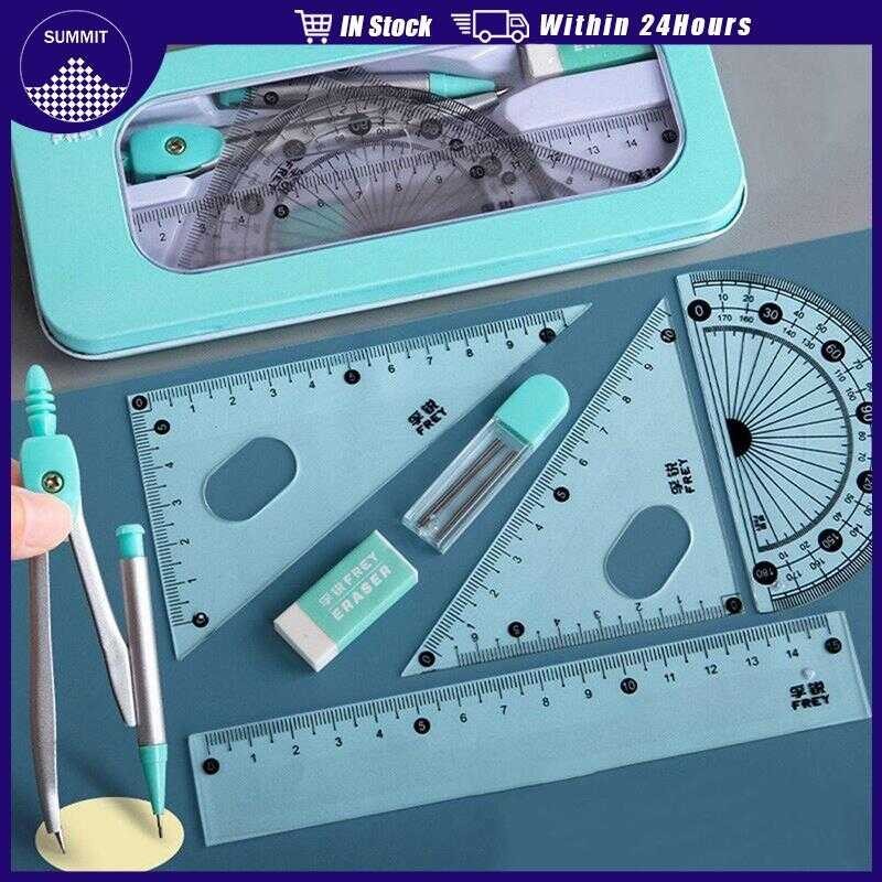 Pcs Set Compass Ruler Set School Supplies Practical Children S Learning ...