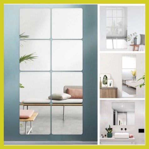 HD full-length mirror Stitching mirror wall-mounted self-adhesive