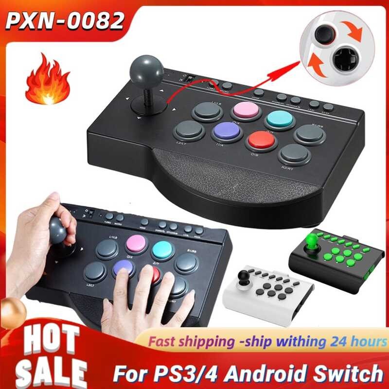 Pxn-0082 Retro USB Wired Game Joystic Controller Arcade Console Rocker ...