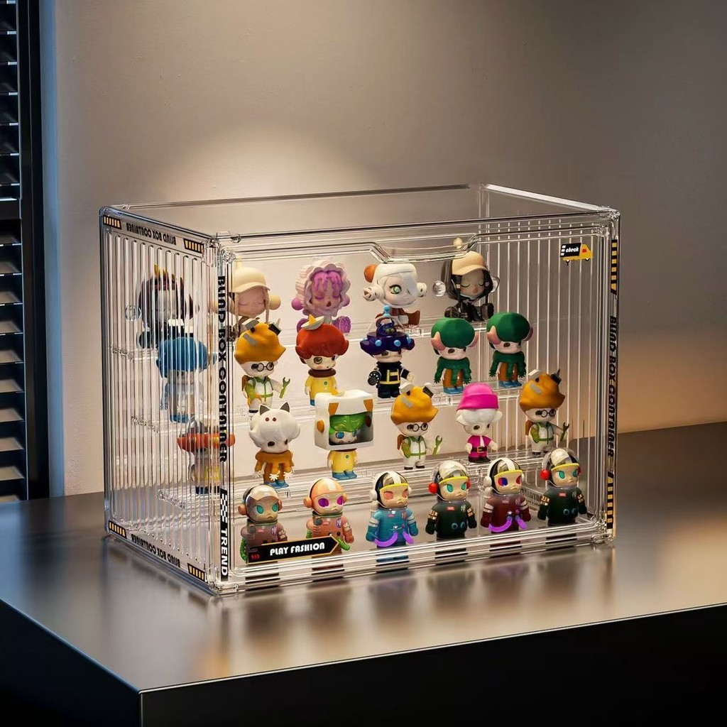 Acrylic Transparent Display Box Acrylic Storage Box Stepped Pop Mart ...