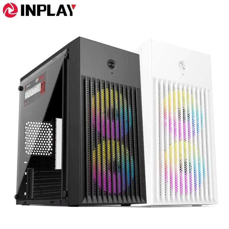 Inplay LITE X220 PC Case Build-In 2 RGB Fans MATX Gaming For Desktop ...