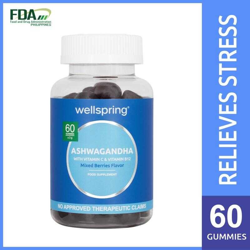Wellspring 60Pcs Ashwagandha Gummies, For Stress Relief, Calm ...
