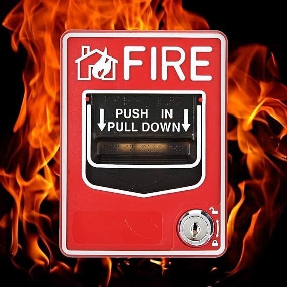 Conventional Manual Call point Pull Down Station Button With Key ...