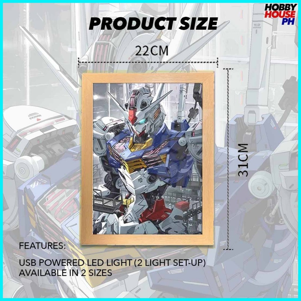Gundam Aerial WFM Light Photo Frame | Shopee Philippines