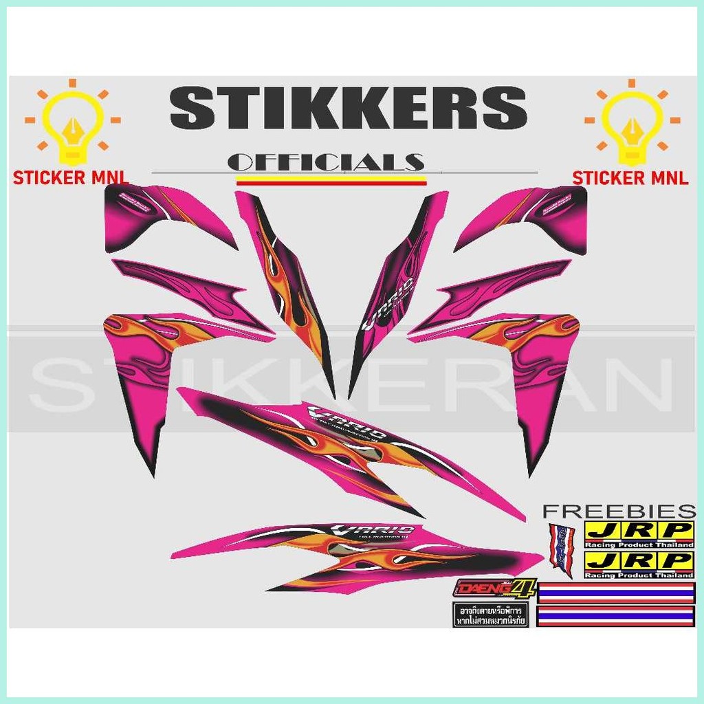 HONDA CLICK 125 V2 VARIO FIRE TRIBAL BIG DECALS FIRE | Shopee Philippines