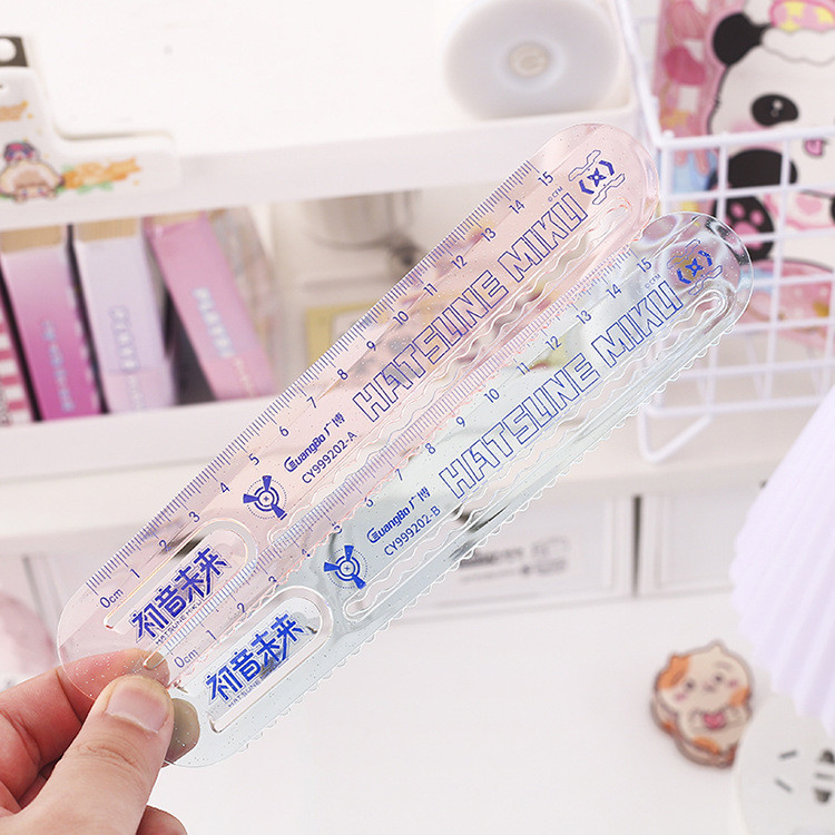1pcs Guangbo × Hatsune Miku Co Branded Series 15cm Ruler Anime Cartoon