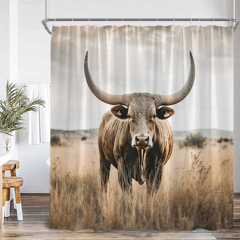 ☯ Rustic Farmhouse Highland Cow Shower Calf In Bucket Country Cattle