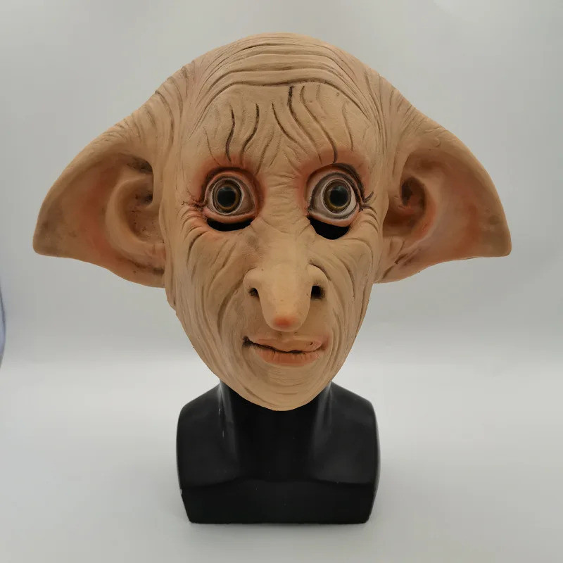 Dobby Hauselfen Maske - Vollkopf Latexmaske Für Halloween & Cosplay