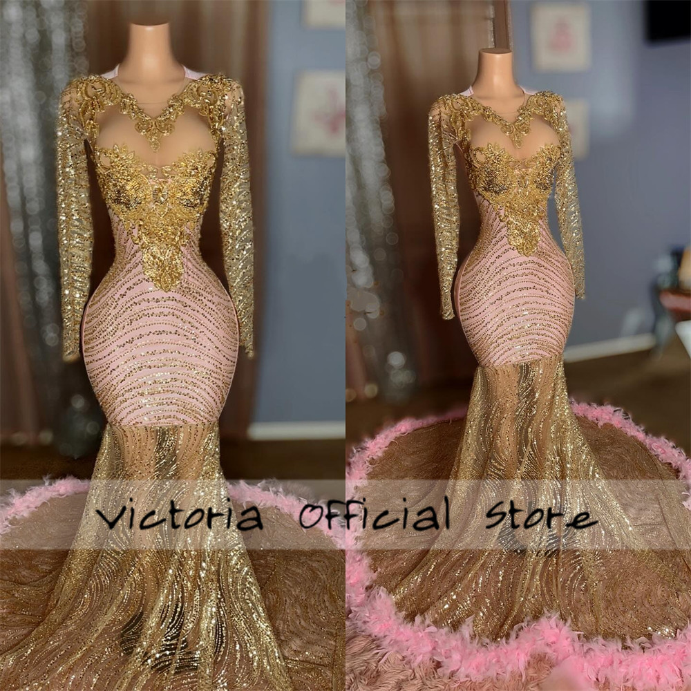 See Through Appliques Slit Ginger Long Prom Dress African Evening Dress,DP880