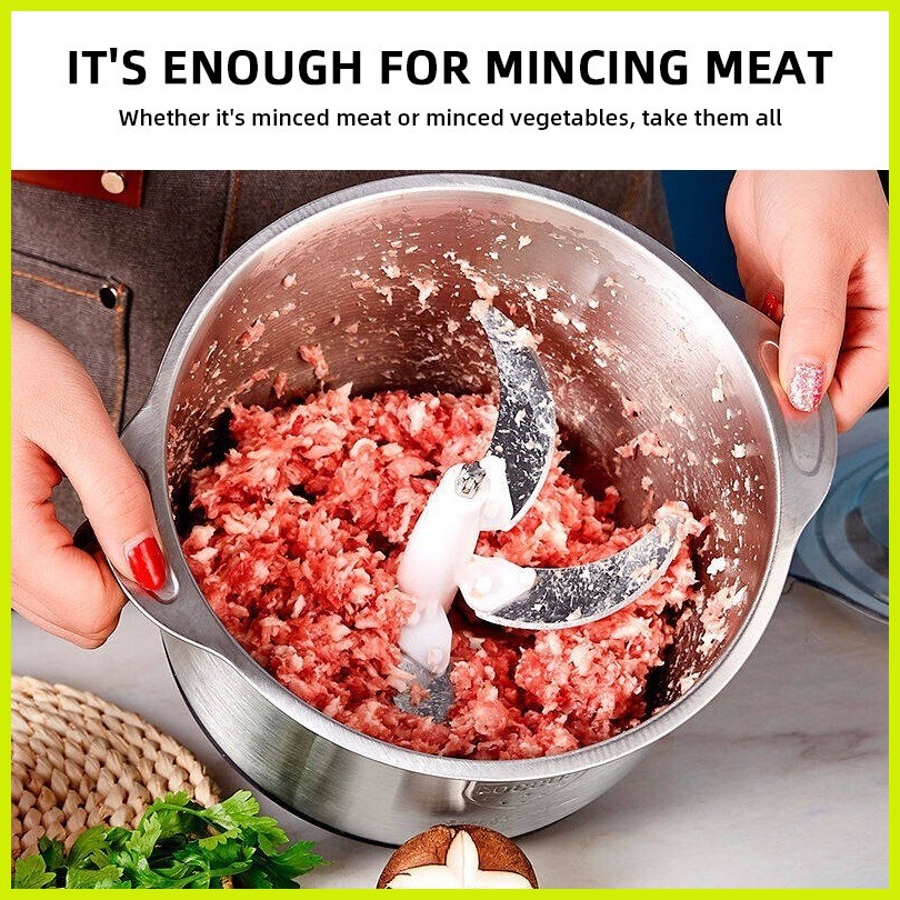 ☪ ℗ 5L Meat Grinder 3 Speed Food Processor Electric 5 Blades Heavy Duty