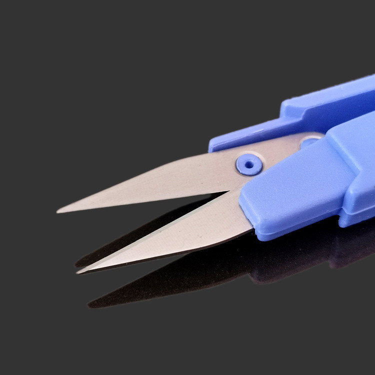 Portable Scissors Cutter Outdoor Cutting Tool with Cap U Shape Scissor ...