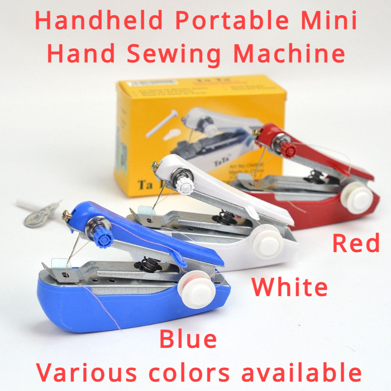 Portable Handheld Sewing Machine Manual Simple Operation Sewing Tools ...