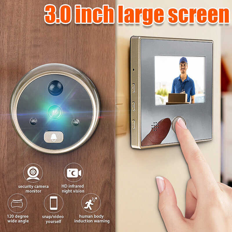 Dream Best 3'' ° LCD Wireless Digital Peephole Viewer 120°Door Security
