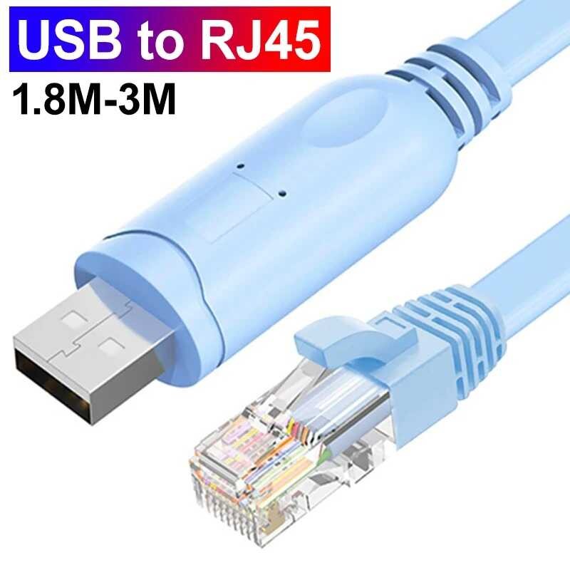 To Rj45 Rs232 Serial Adapter For Laptop Computer Cisco Router USB RJ 45 ...