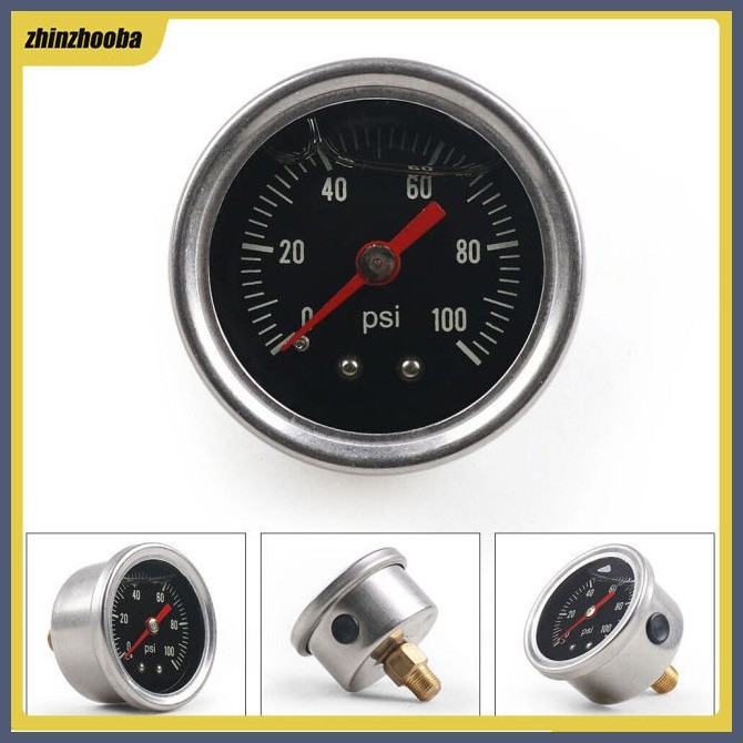 ∇ ∯ ╭ FS Universal Adjustable Fuel Pressure Regulator Gauge 0-100psi ...