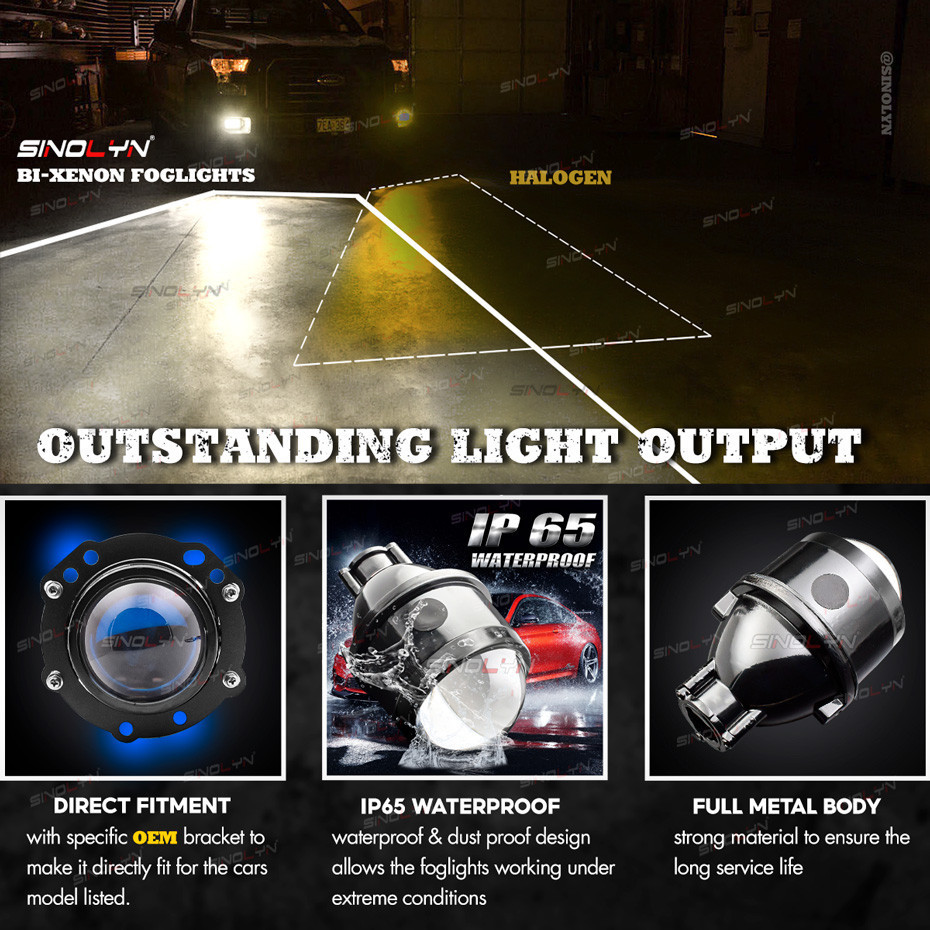 HID Bixenon Projector Lens H11 Fog Lights For Toyota Avanza Wigo Agya ...