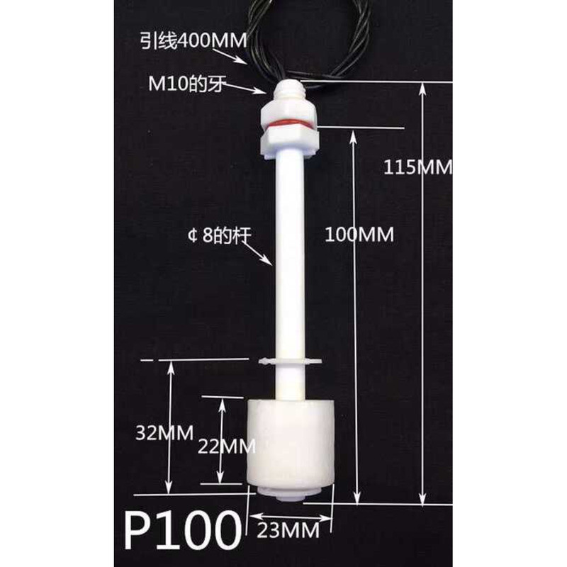☑♥ PP Plastic Small Float Water Switch Liquid Level Sensor Anti ...