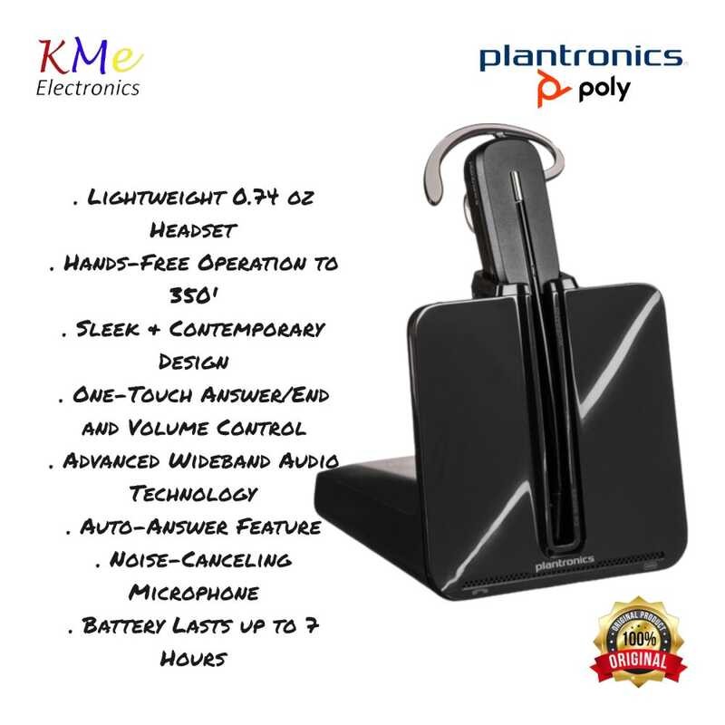 Original Plantronics Poly Cs540 (Co54) System DECT Single Ear ...