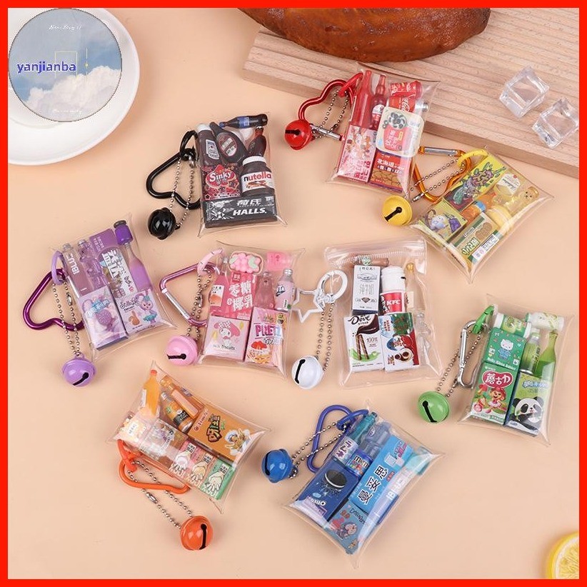 ☀ ┴ YANCA Creative Mini Snack Bag Toy Simulation Food Toys Keychain ...