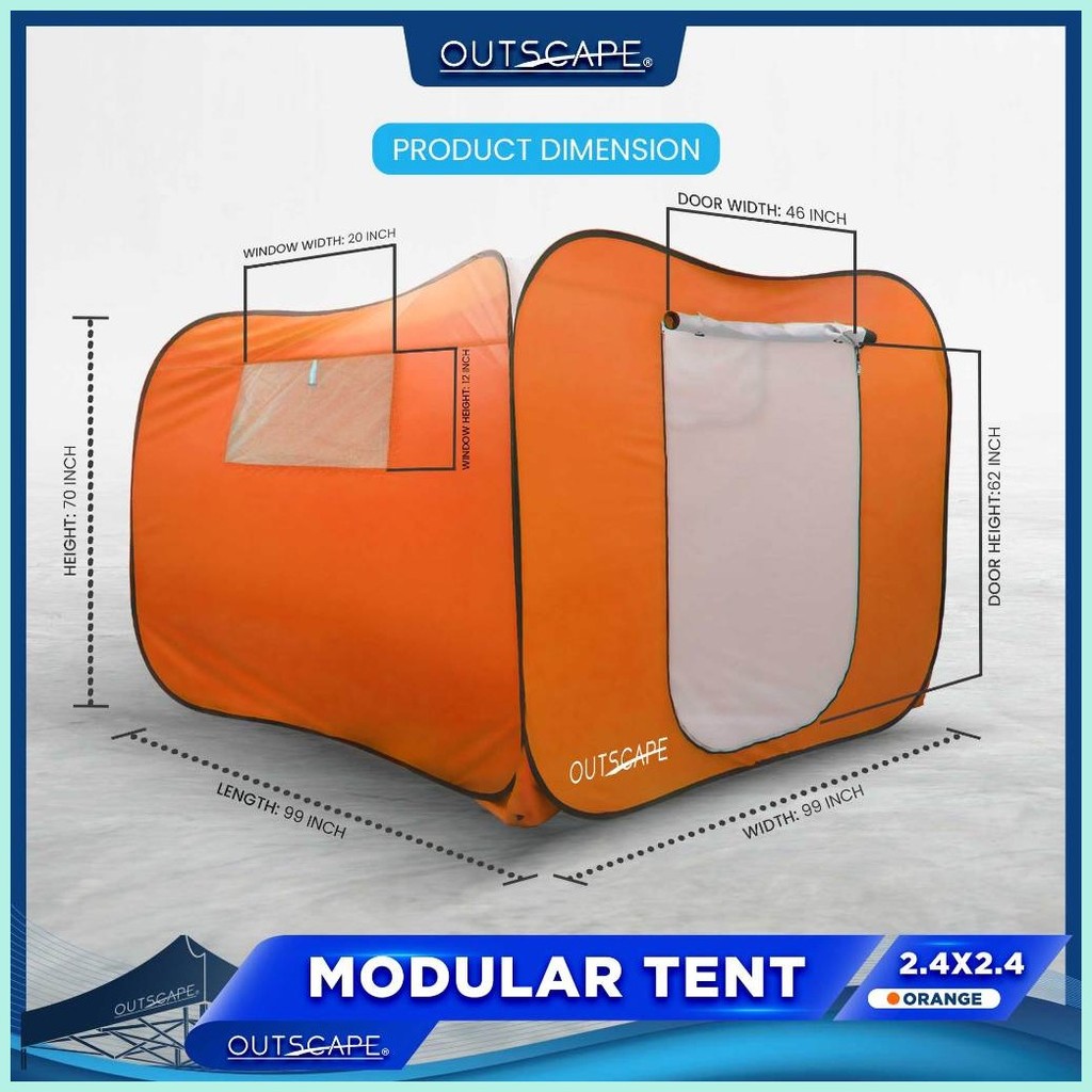 Modular Tent 1.8 Height High Quality Calamity Evacuation Emergency 2.5 ...