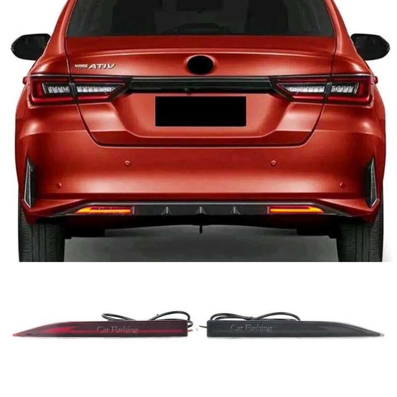 Yy Car LED Rear Bumper For Toyota Yaris Ativ Vios 2022 2023 Reflector ...