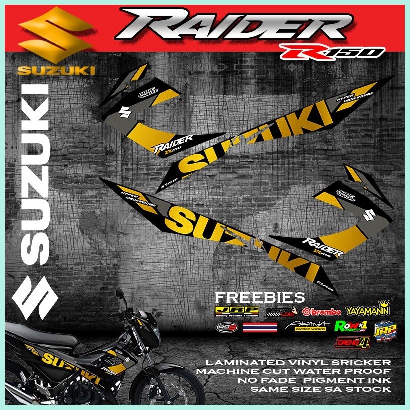 RAIDER 150 CARB REBORN DECALS STICKER NEW DESIGN WITH FREEBIES | Shopee ...