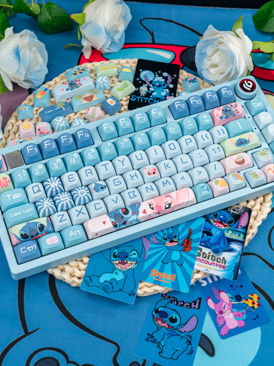 Lilo & Stitch Keycap MOA Profile PBT Five-sided Dye Sublimation ...