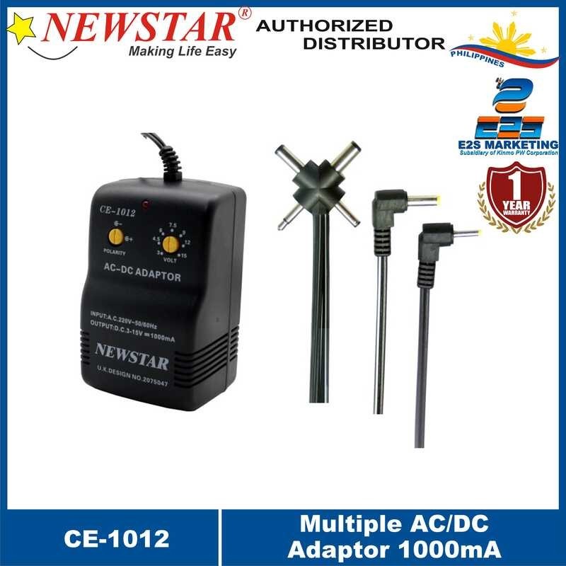 LY NewStAr Multiple Ac/Dc AdAptor 1000MA MAx Ce-1012 | Shopee Philippines
