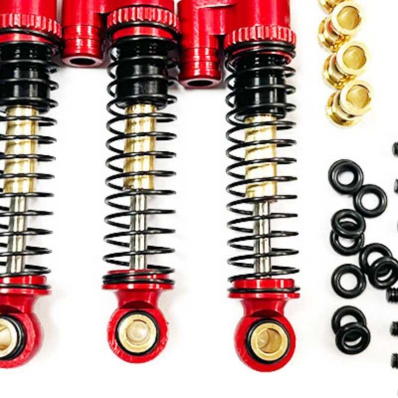 RC Shock Absorbers For LaTrax Teton 1/18 – Aluminum Alloy Front/Rear Shocks With Springs (Blue)