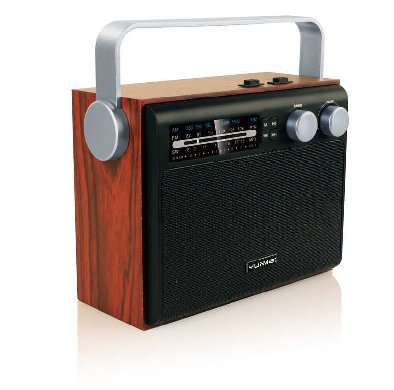 06 Retro Design Portable Bluetooth Na May Radio Battery Usb Internal