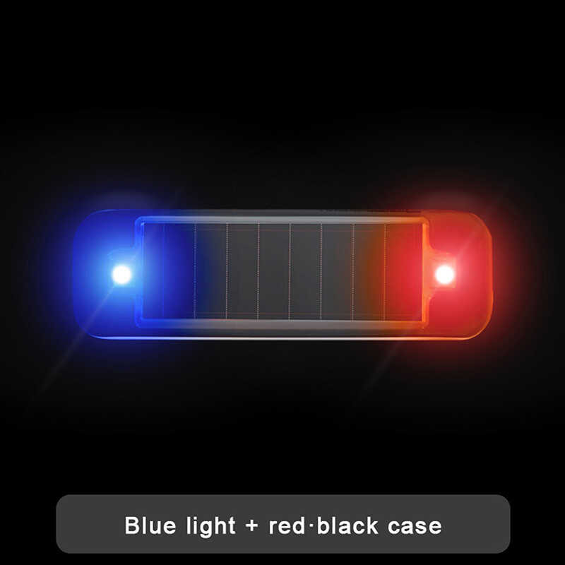 2025 KingBe Mini LED Solar Power Car Warning Light Night Security