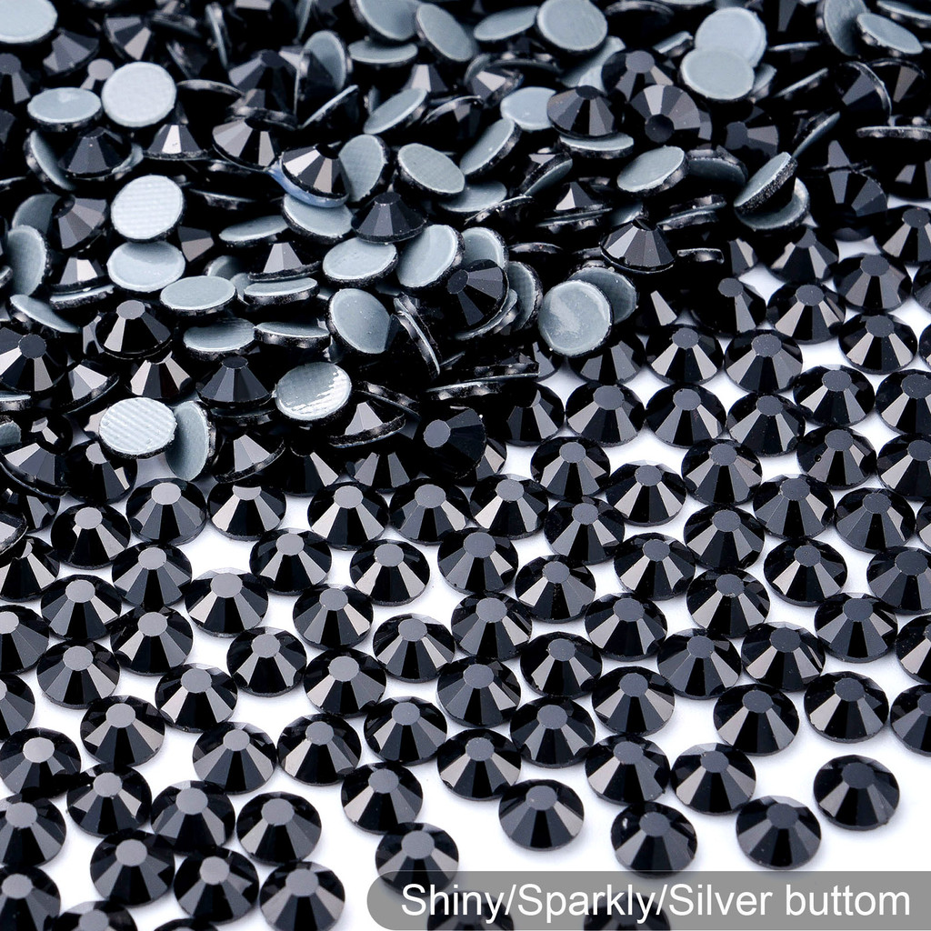 Top Quality Black Hotfix Rhinestones Crystal Glass Iron On Rhinestone