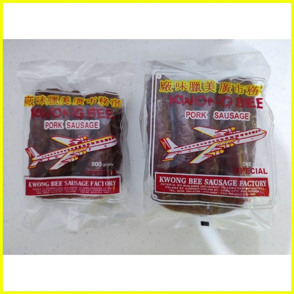Kwong Bee Special Chinese Pork Sausage 500g Shopee Philippines