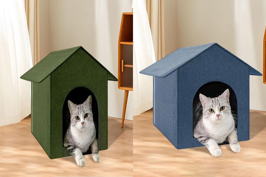 Easytoassemble Cat Shelter Cat House Waterproof Outdoor Waterproof