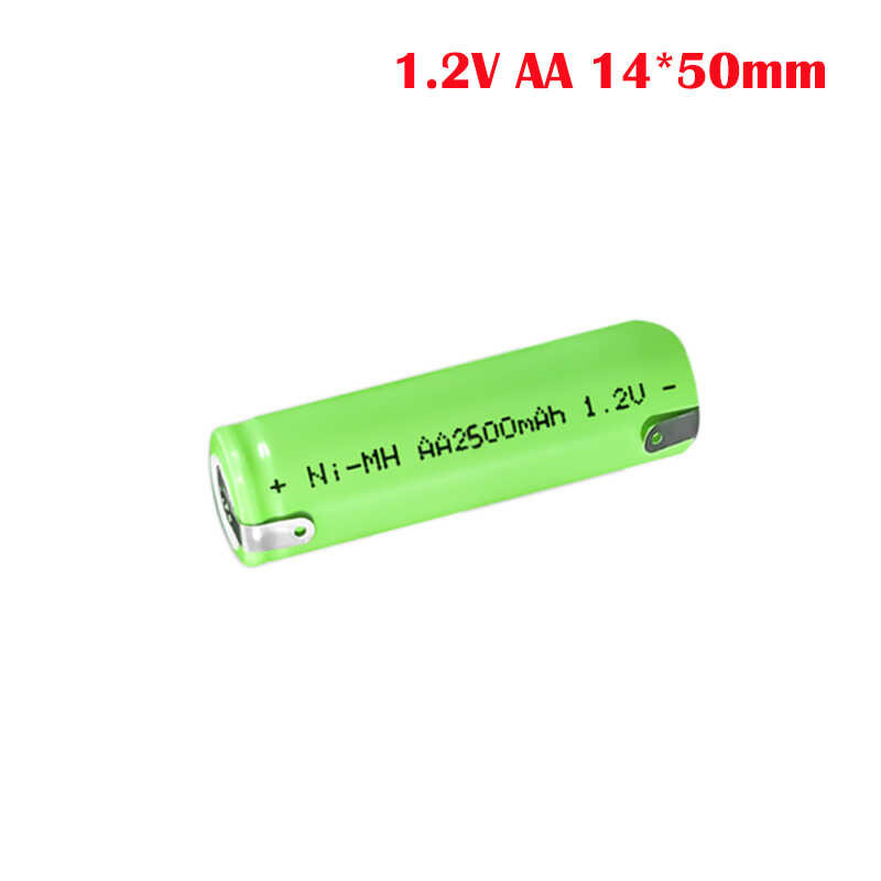 1.2V New 2500Mah AA Rechargeable Battery NiMh Cell Green Shell With