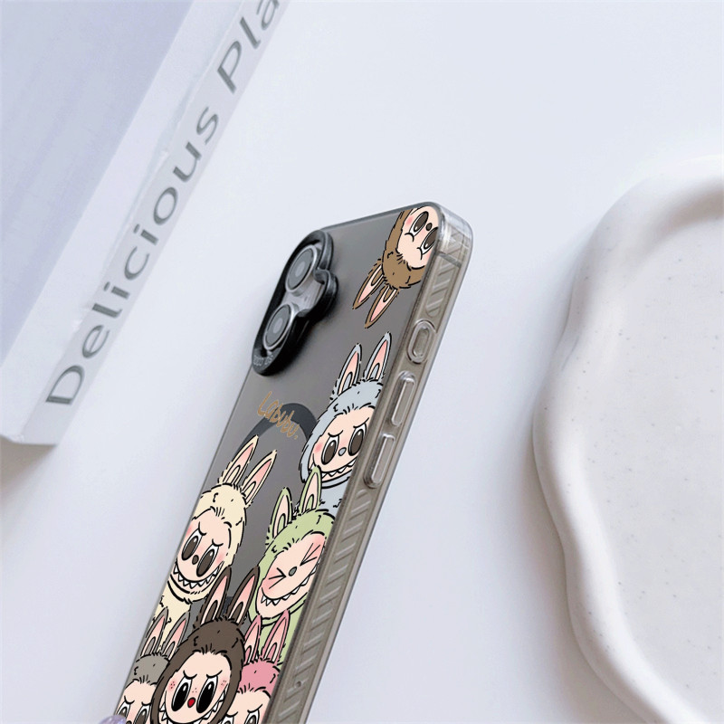 For iPhone 16 Pro Max/15 Pro POP MART Labubu Family MOKOKO ZIMOMO Hard