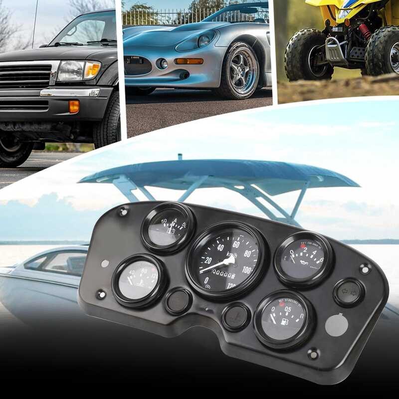 Movirtue 5 In 1 Gauge Cluster, Speedometer, Oil Temp Gauge, Instrument